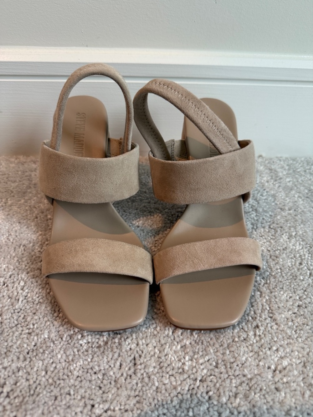 Steve Madden Suede Slingback Sandal in Taupe - Women